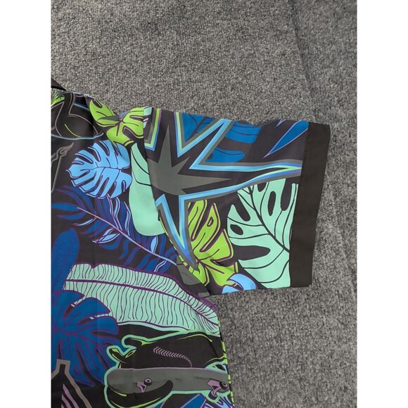 Tampa Bay Rays Shirt Men's XL City Connect Hawaiian Tropical Button Down Devil - Picture 13 of 15